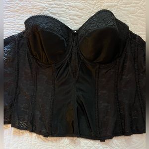 Dominique Lace Corset, Black